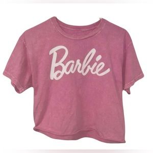 Barbie Graphic Cropped Short Sleeve Tee Brand New Condition Size Medium
